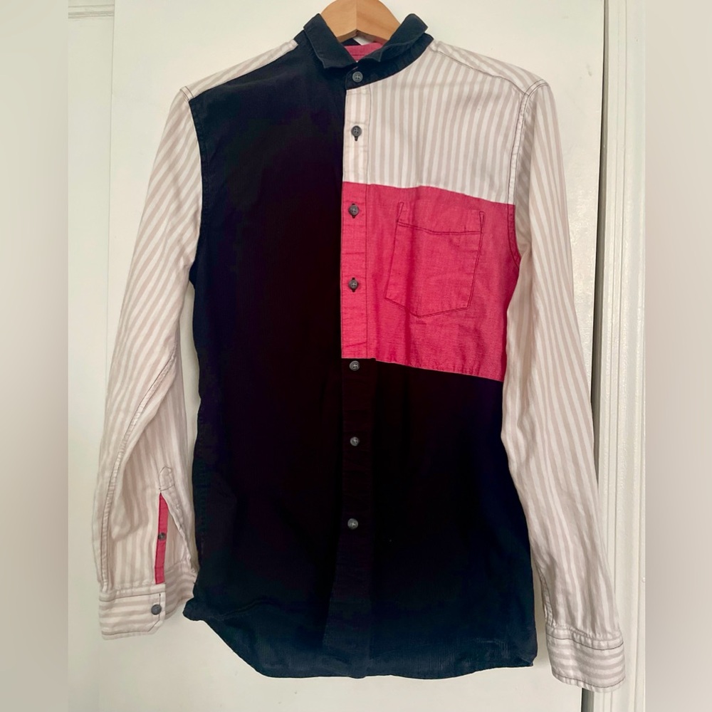 Topman Color Block Button Down - image 1